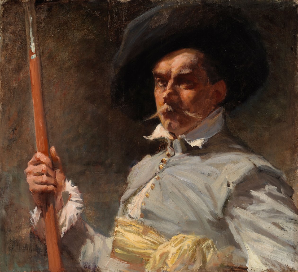 Omakuva 1600-luvun puvussa tekijältä Albert Edelfelt