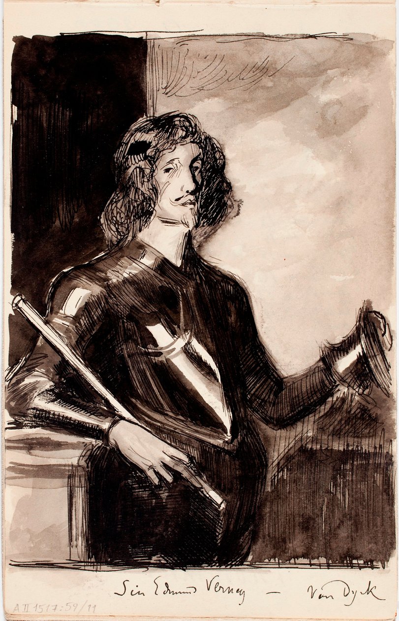 Sir Edmund Verney, Anthony van Dyckin jäljennös tekijältä Albert Edelfelt