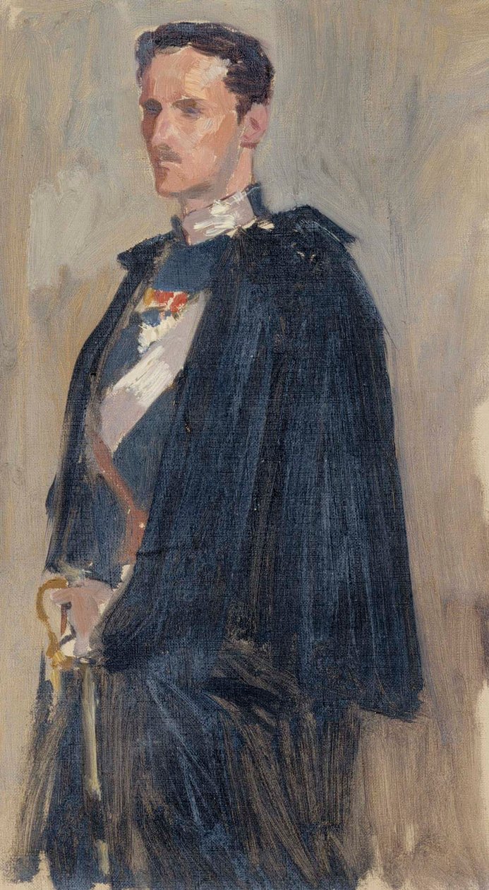 Luonnos prinssi Carlin muotokuvaa varten tekijältä Albert Edelfelt