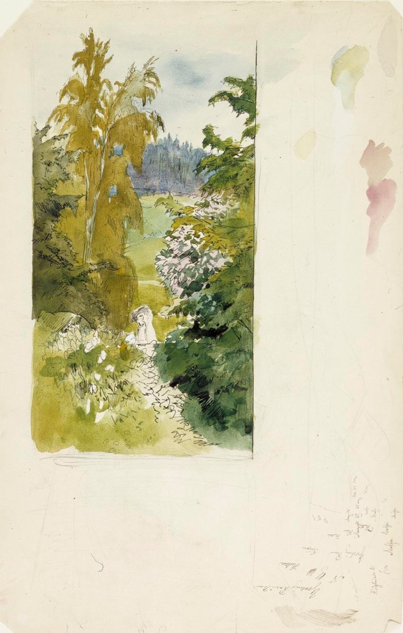 Sommerlandschaft, Hohe Birken tekijältä Albert Edelfelt