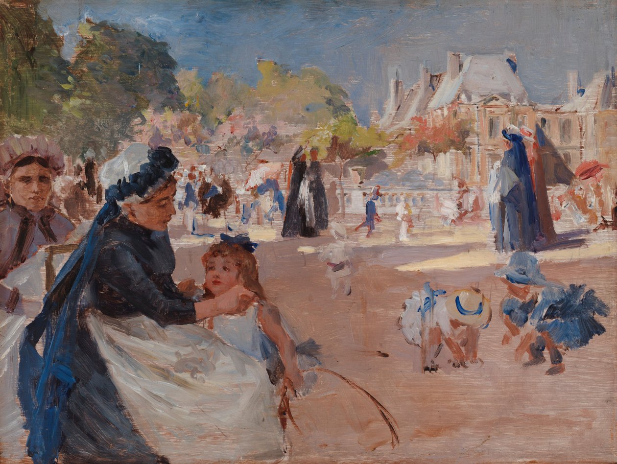 Luxembourgin puisto, Pariisi, lopullinen tutkielma tekijältä Albert Edelfelt