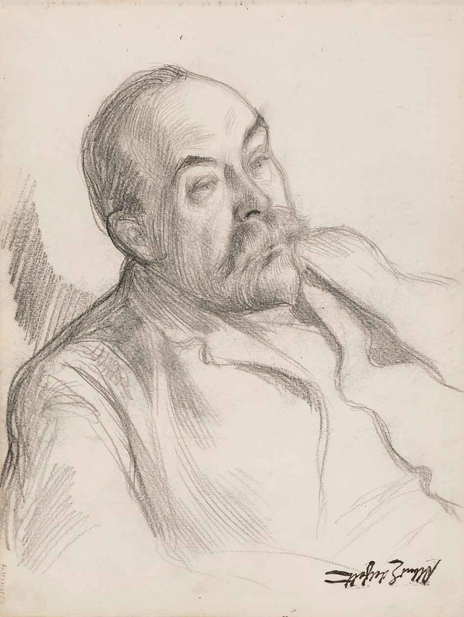 Miehen muotokuva luonnos tekijältä Albert Edelfelt