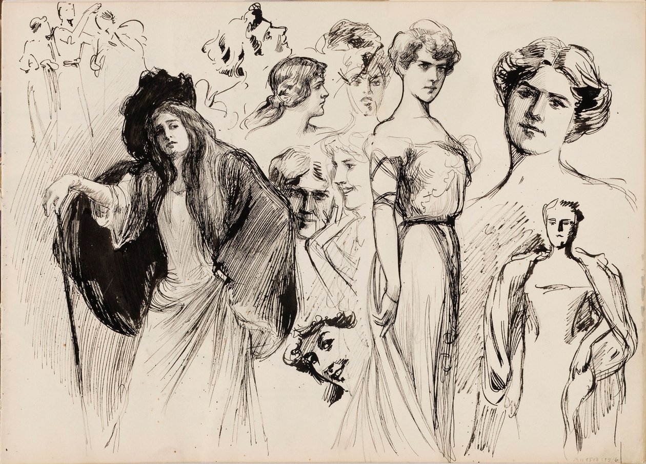 Naishahmoja tekijältä Albert Edelfelt