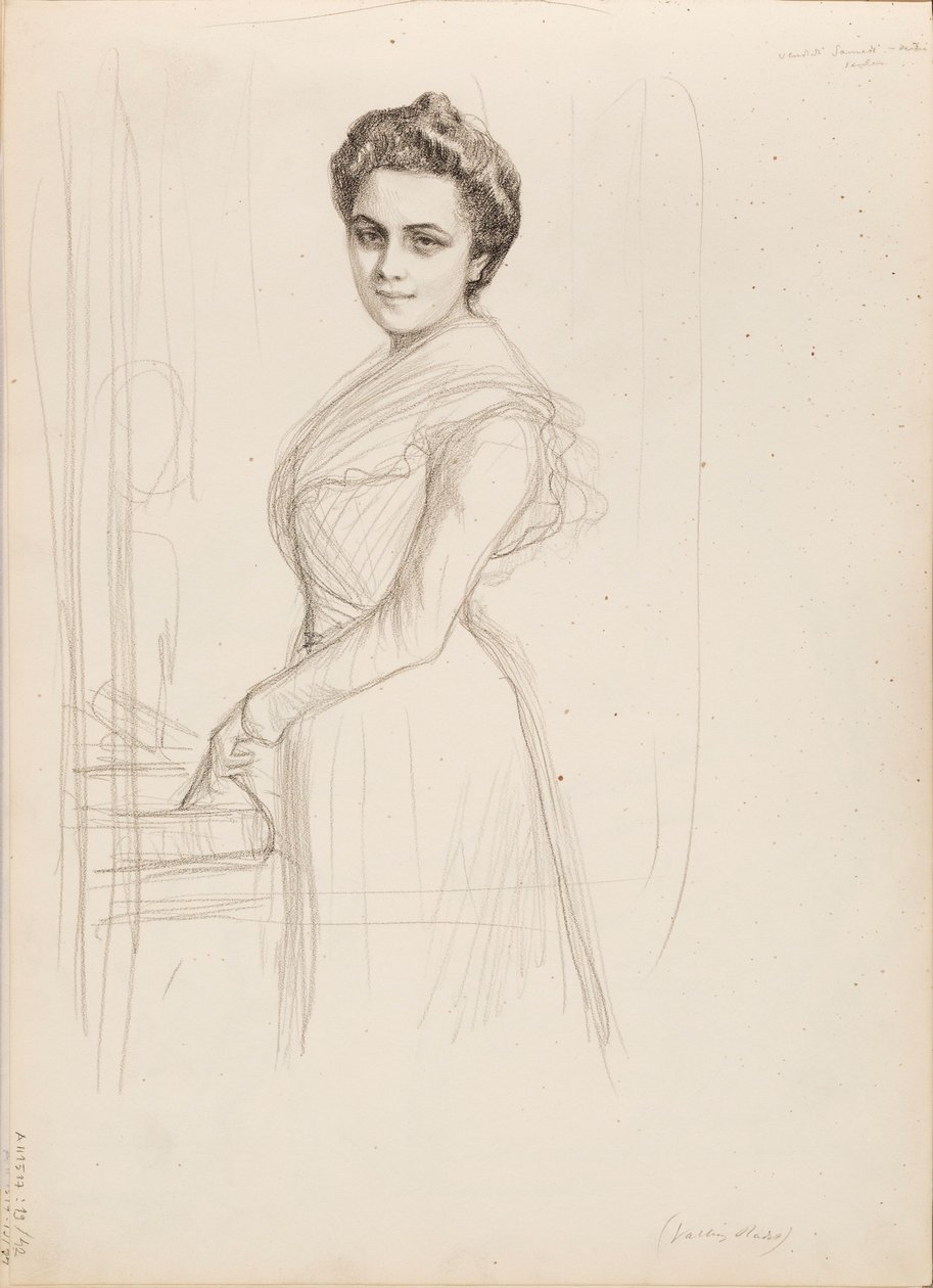 Camille Vallery-Radot, luonnos muotokuvaan tekijältä Albert Edelfelt
