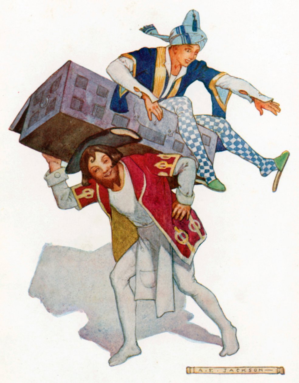 "Avatun arkun kansi" (värilitografia) tekijältä Albert Edward Jackson