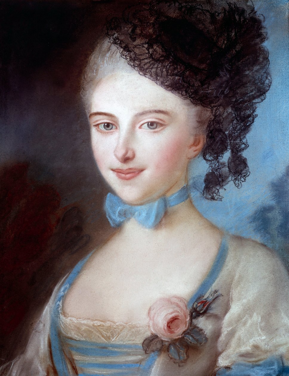 Laure Sallambierin muotokuva, Balzacin äiti (1778-1854), Honore de Balzacin äiti. Albert Ernest Carrier Belleusen pastellimaalaus (1824-1887) tekijältä Albert Ernest Carrier Belleuse