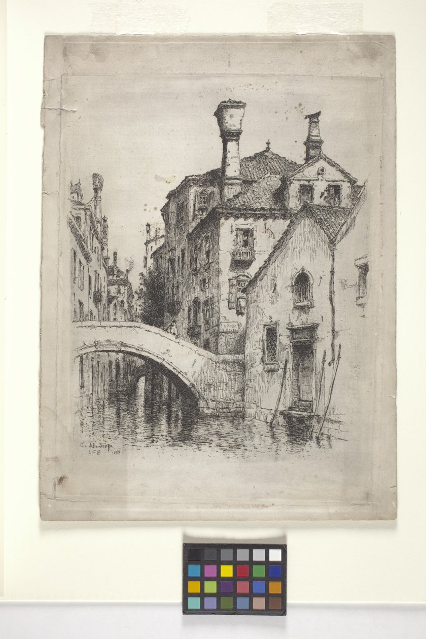 Rio Della Senza, Venetsia (etsaus) tekijältä Albert Fitch Bellows