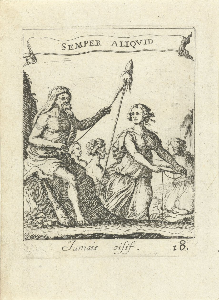 Pyörivä Hercules Moralising Love Emblems (sarjan nimi) Devises et emblesmes d