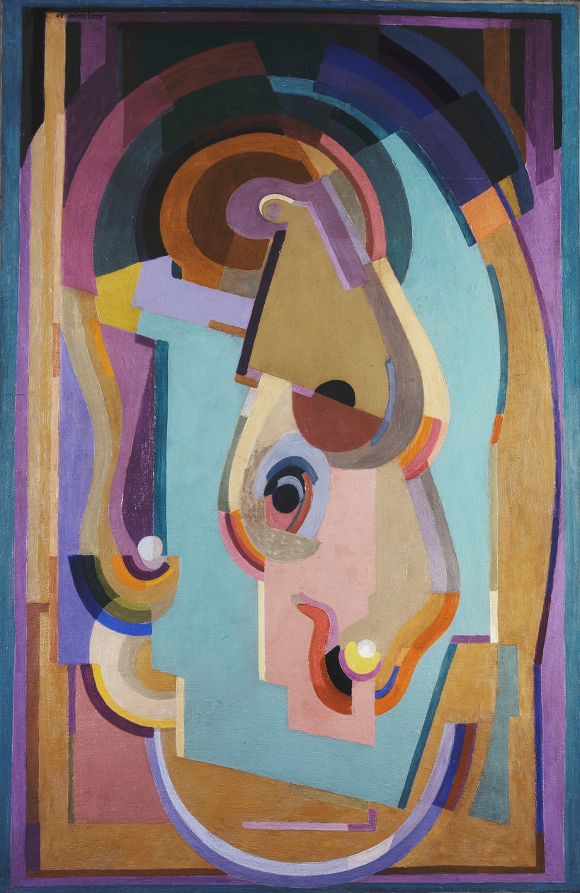 Violetti ja vihreä koostumus; Composition Violet et Vert (violetti ja vert) tekijältä Albert Gleizes