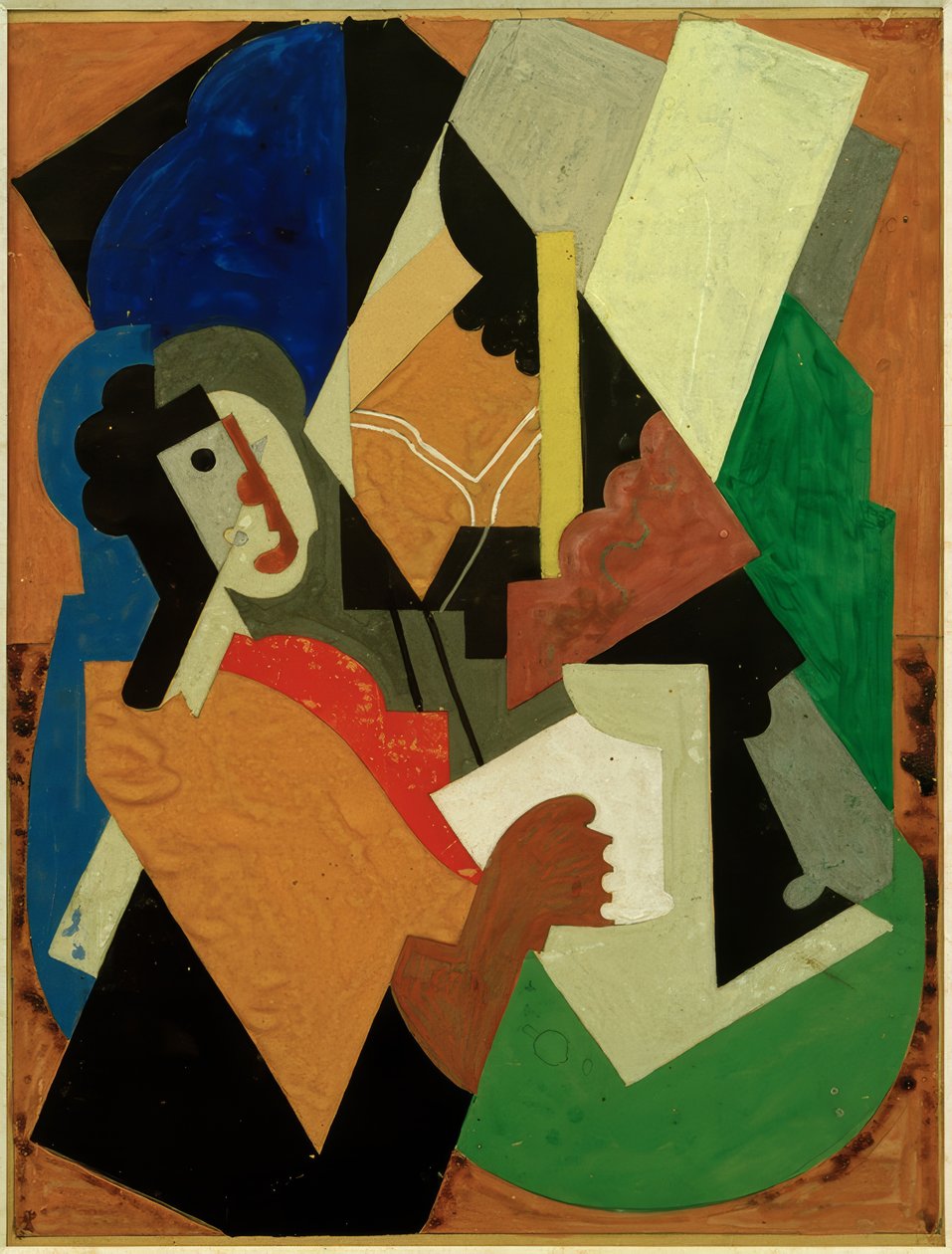 Nainen pöydän ääressä tekijältä Albert Gleizes