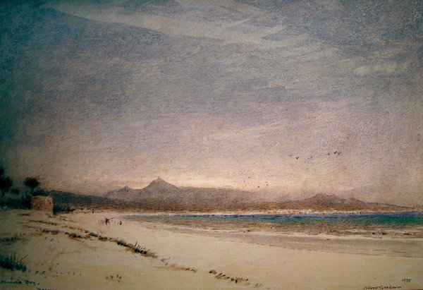Alcudian lahti, Mallorca tekijältä Albert Goodwin