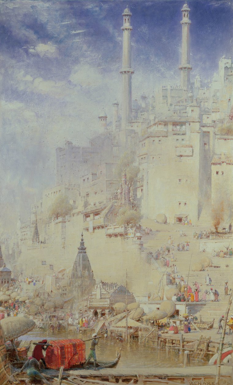 Huonekalut ja erilaiset esineet 1100- ja 1300-luvuilta tekijältä Albert Goodwin