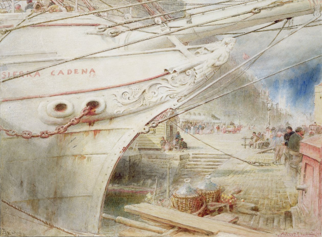 Huonekalut ja erilaiset esineet 1100- ja 1300-luvuilta tekijältä Albert Goodwin