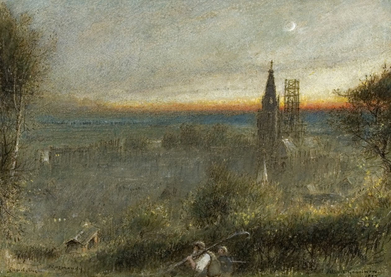 Caudebec, Normandia tekijältä Albert Goodwin