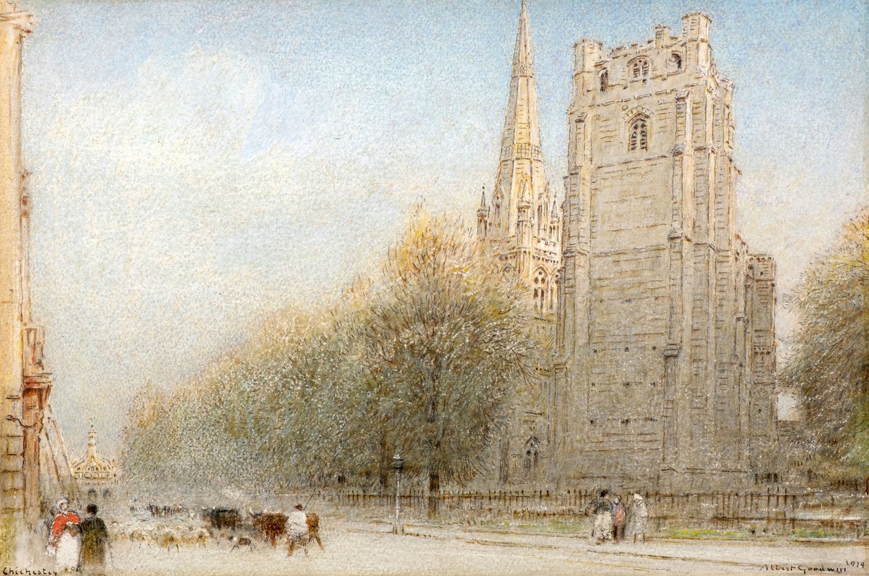 Chichesterin katedraali tekijältä Albert Goodwin