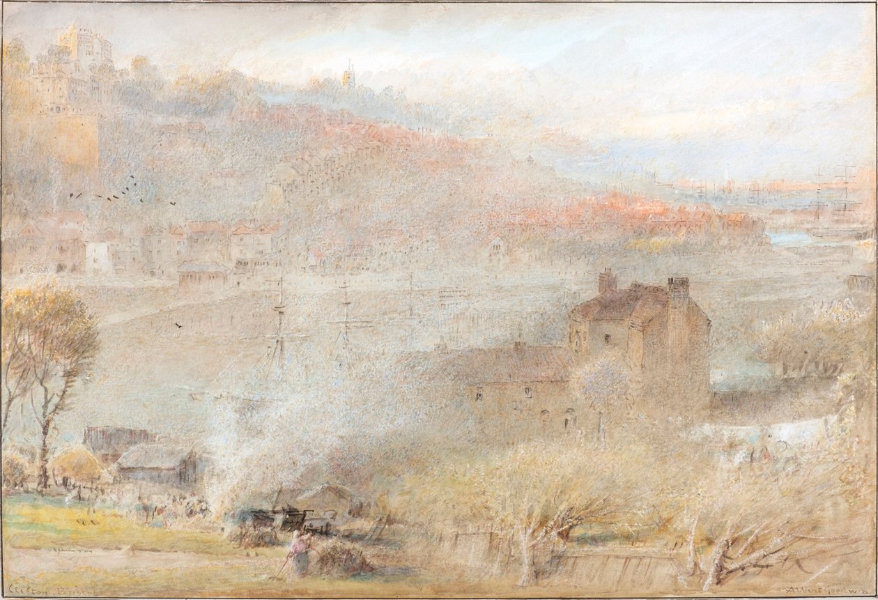 Clifton, Bristol (akvarelli) tekijältä Albert Goodwin
