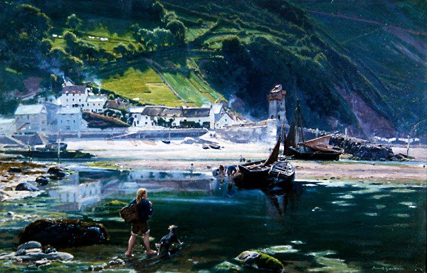Countisbury Hill, Lynmouth tekijältä Albert Goodwin