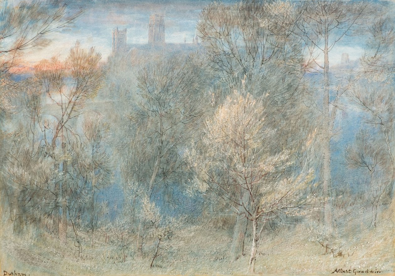 Durham (akvarelli) tekijältä Albert Goodwin