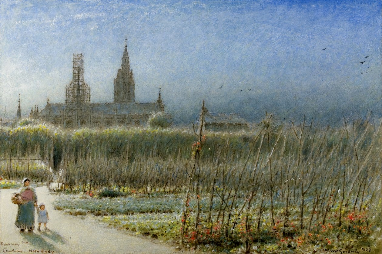 Ranskalaiset pavut Caudebecistä, Normandiasta tekijältä Albert Goodwin