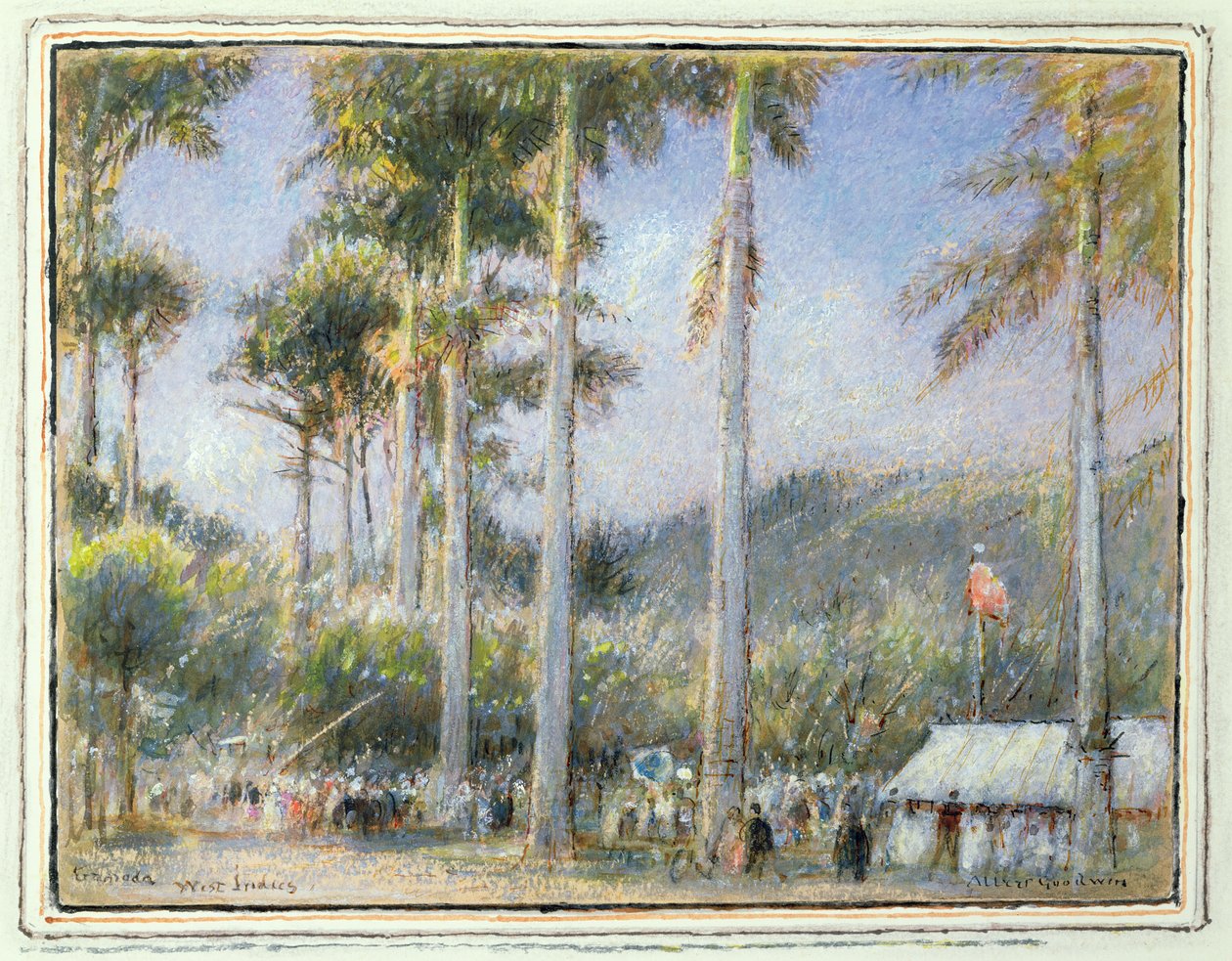 Huonekalut ja erilaiset esineet 1100- ja 1300-luvuilta tekijältä Albert Goodwin