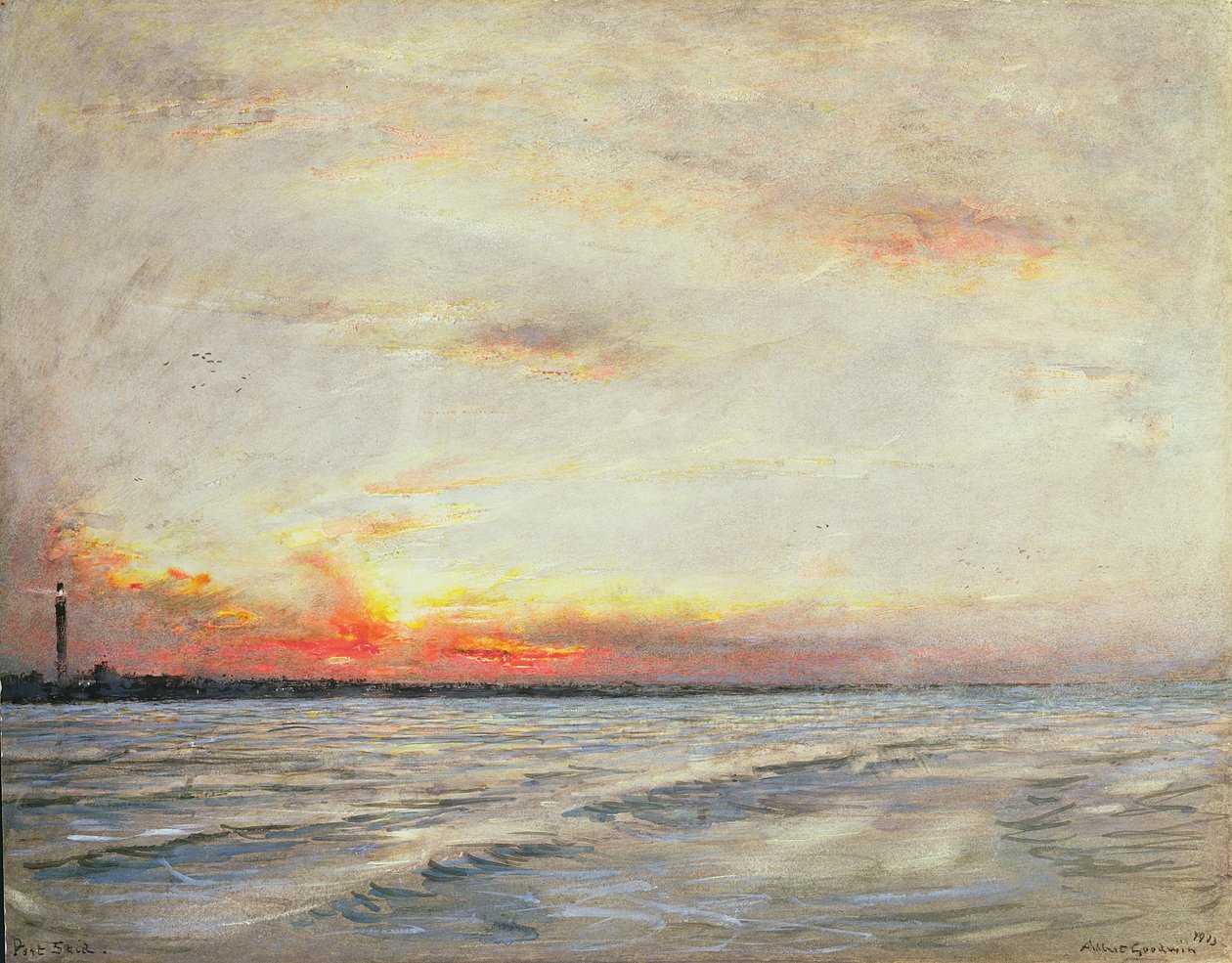 Huonekalut ja erilaiset esineet 1100- ja 1300-luvuilta tekijältä Albert Goodwin
