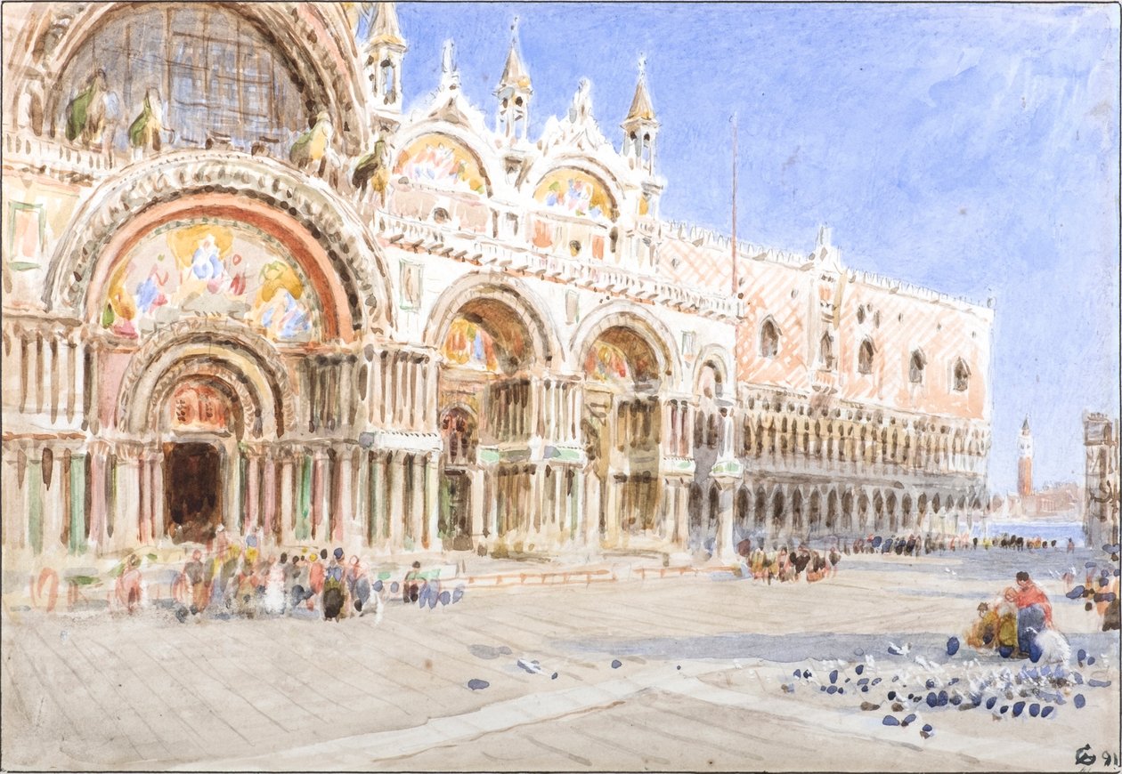 St Marks, Venetsia tekijältä Albert Goodwin