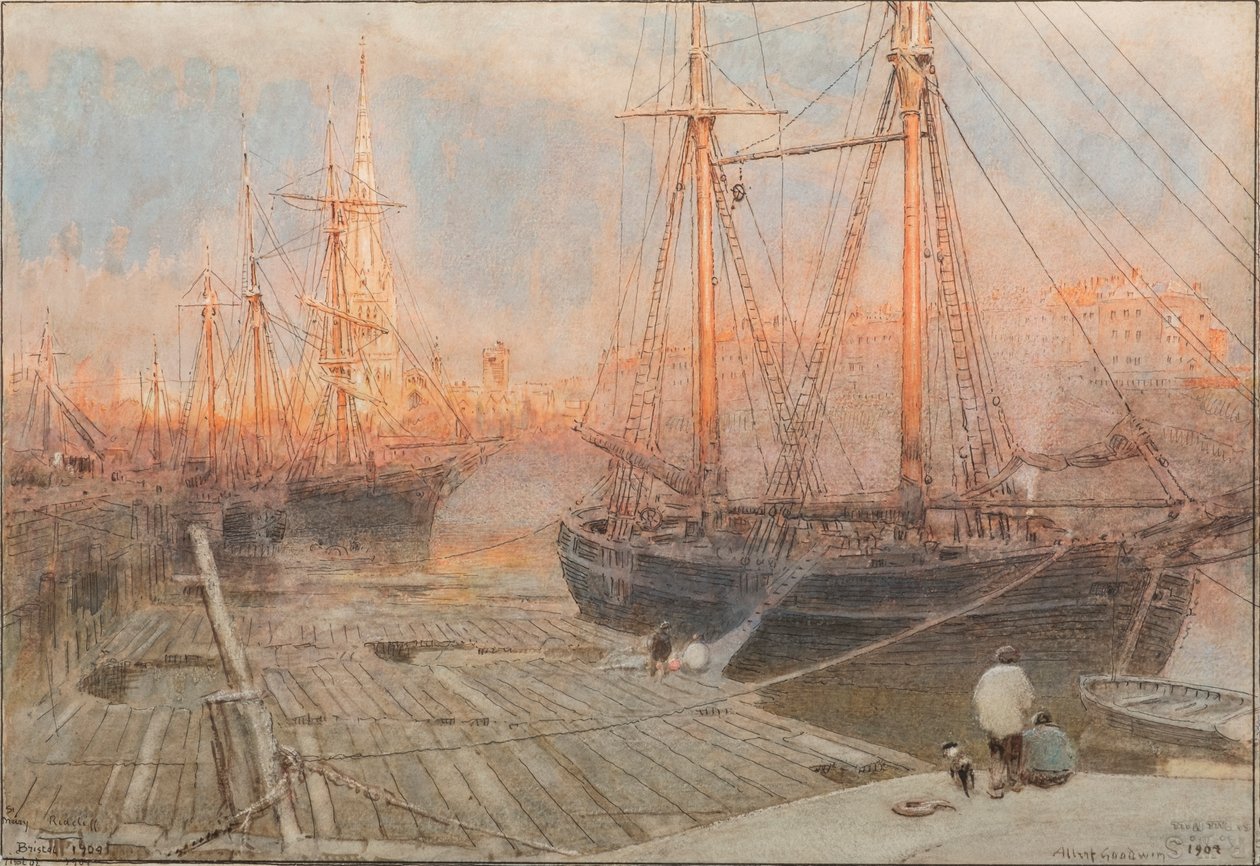 St Mary Redcliffe, Bristol tekijältä Albert Goodwin