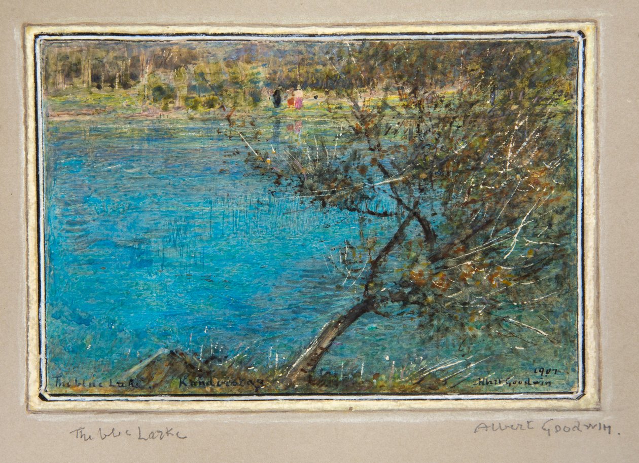 Sininen järvi, Kanderstag tekijältä Albert Goodwin