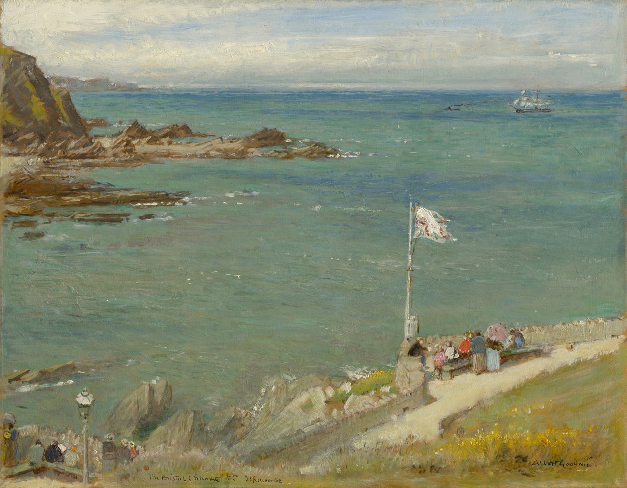 Bristolin kanava Ilfracombesta, 1890-luku tekijältä Albert Goodwin