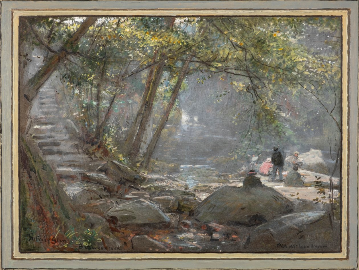 The Fairy Glen. Betwys-Y-Coed (akvarelli) tekijältä Albert Goodwin