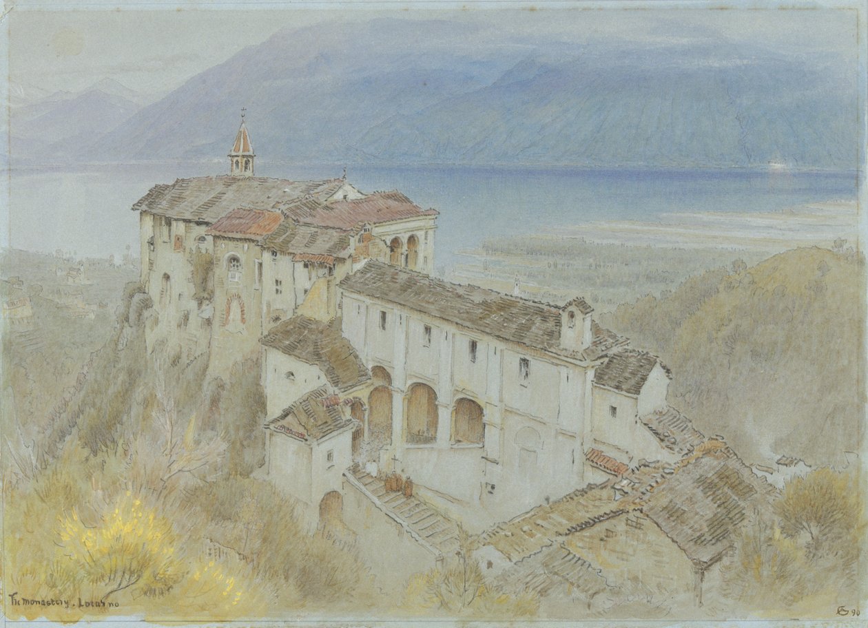 Luostari, Locarno tekijältä Albert Goodwin