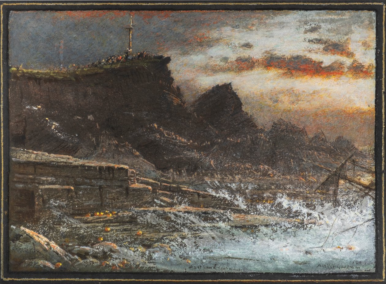 The Wreck, Hartland, Cornwall tekijältä Albert Goodwin