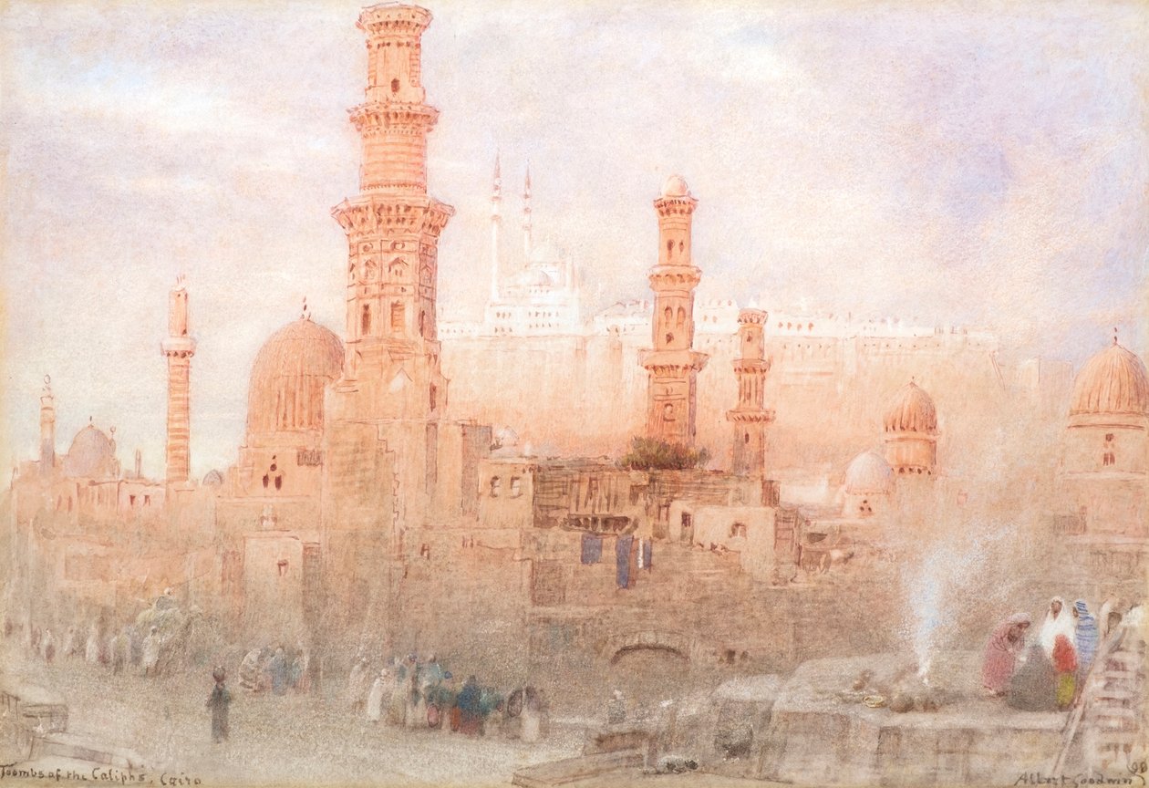 Kalifien haudat, Kairo tekijältä Albert Goodwin