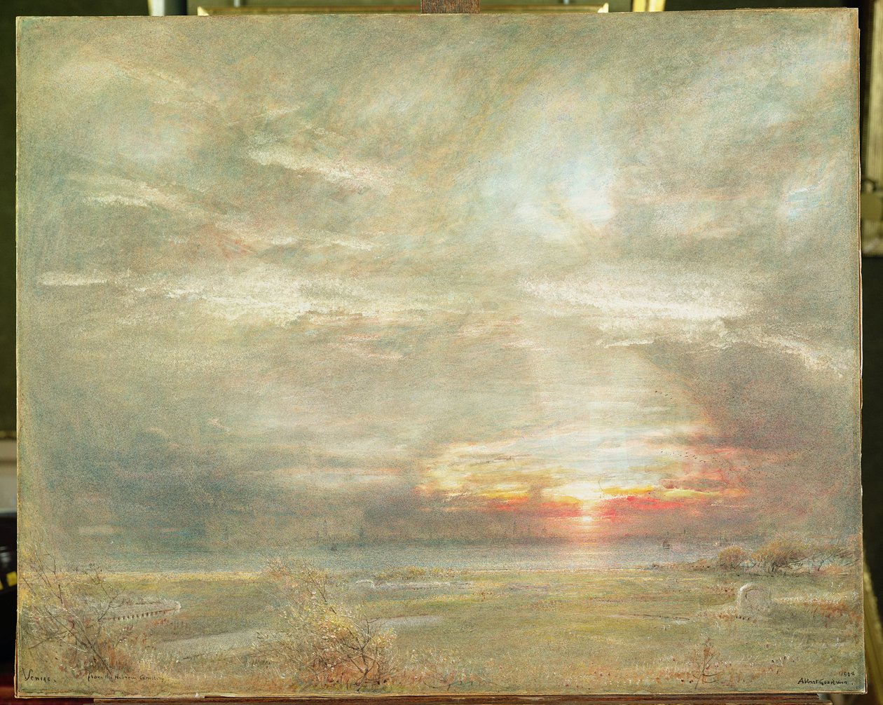 Venetsia heprealaiselta hautausmaalta tekijältä Albert Goodwin
