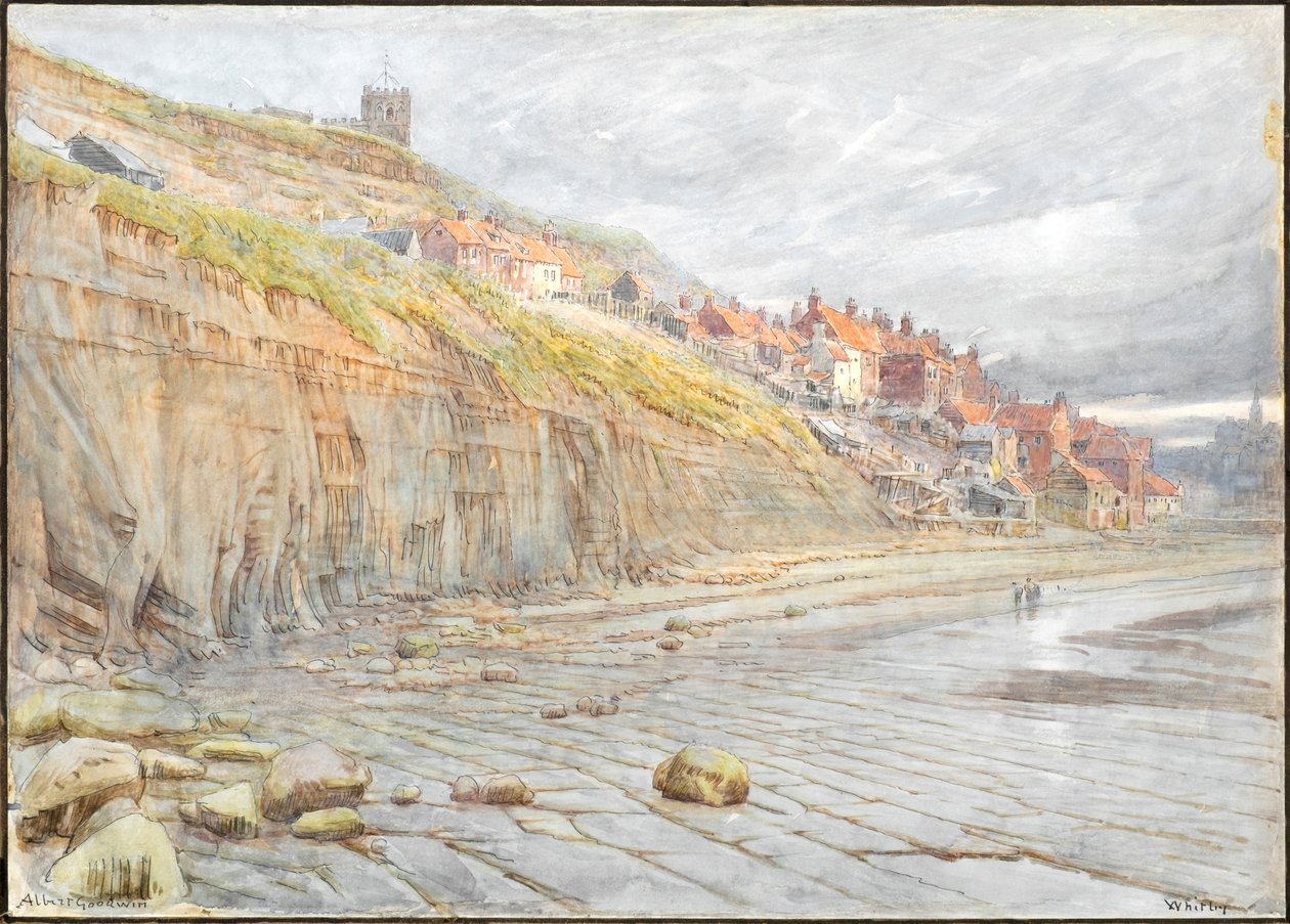 Whitby (akvarelli ja muste) tekijältä Albert Goodwin