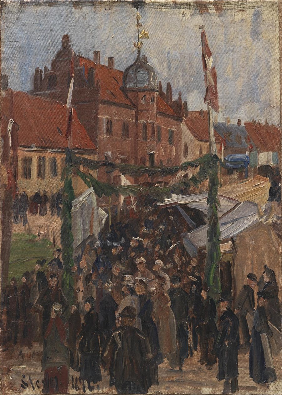 Markkinat Stege Torvissa tekijältä Albert Gottschalk