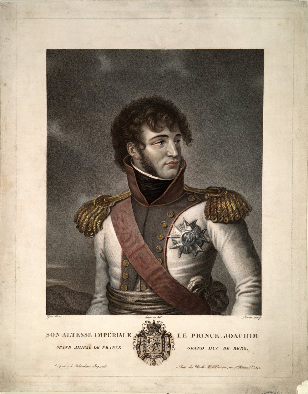 Joachim Muratin muotokuva, noin 1806 tekijältä Albert Gregorius