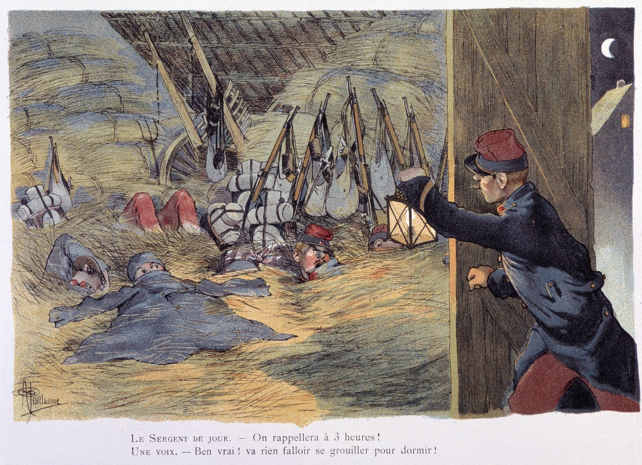 Dan la straille - Albert Guillaumen (1873-1942) ""Military Album" -albumissa, noin 1900 tekijältä Albert Guillaume