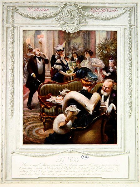 "Le The", n. 1910 (väri litho) tekijältä Albert Guillaume