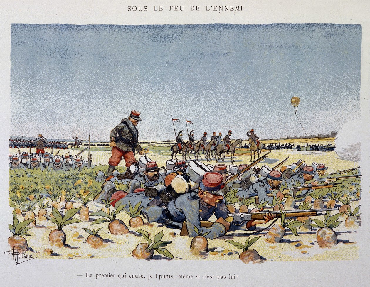 Vihollisen tulen alla - A. guillaumen näkemä Armee, noin 1900 tekijältä Albert Guillaume