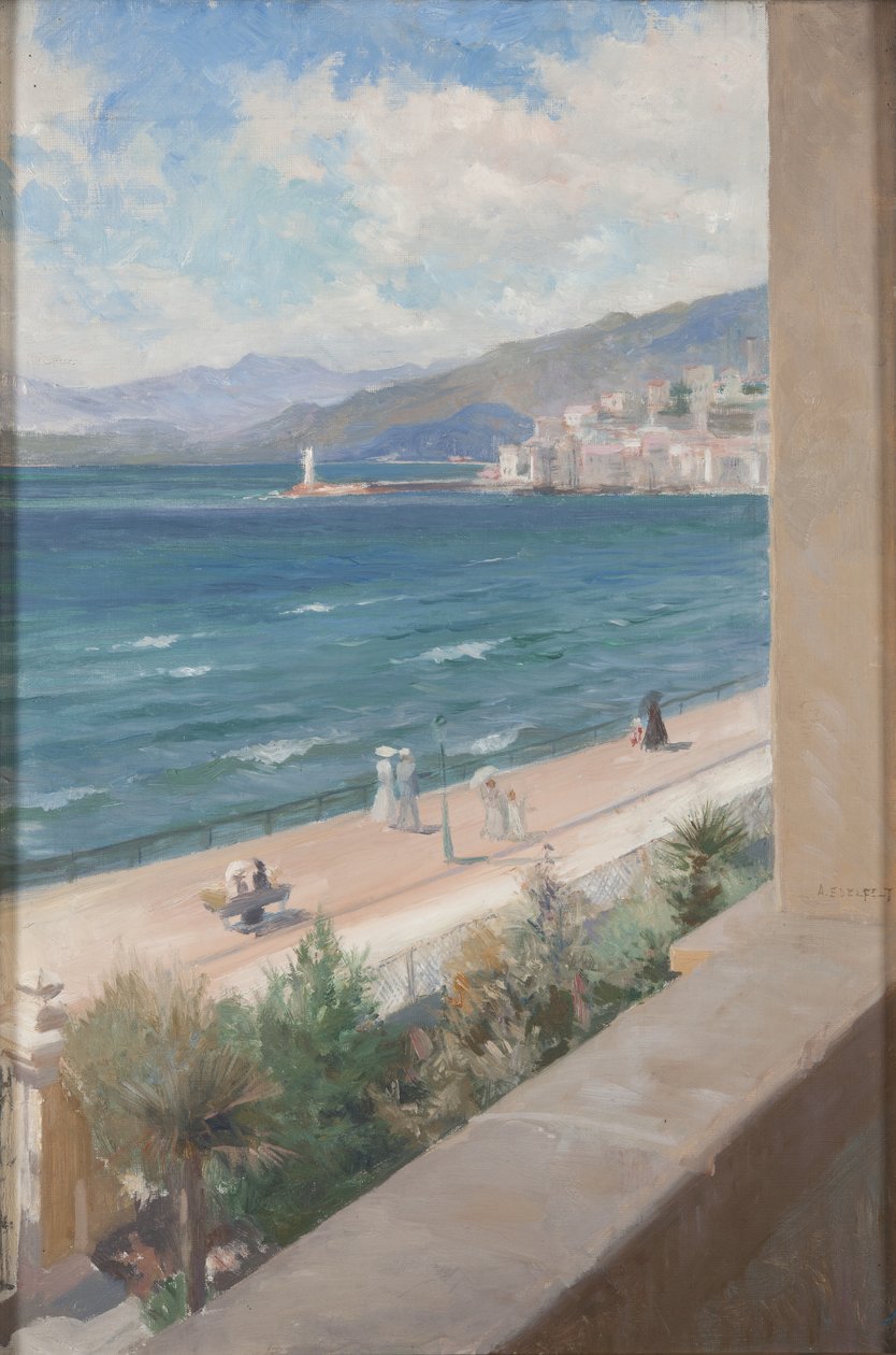 Ikkunastani Cannesissa, 1891 tekijältä Albert Gustaf Aristides Edelfelt