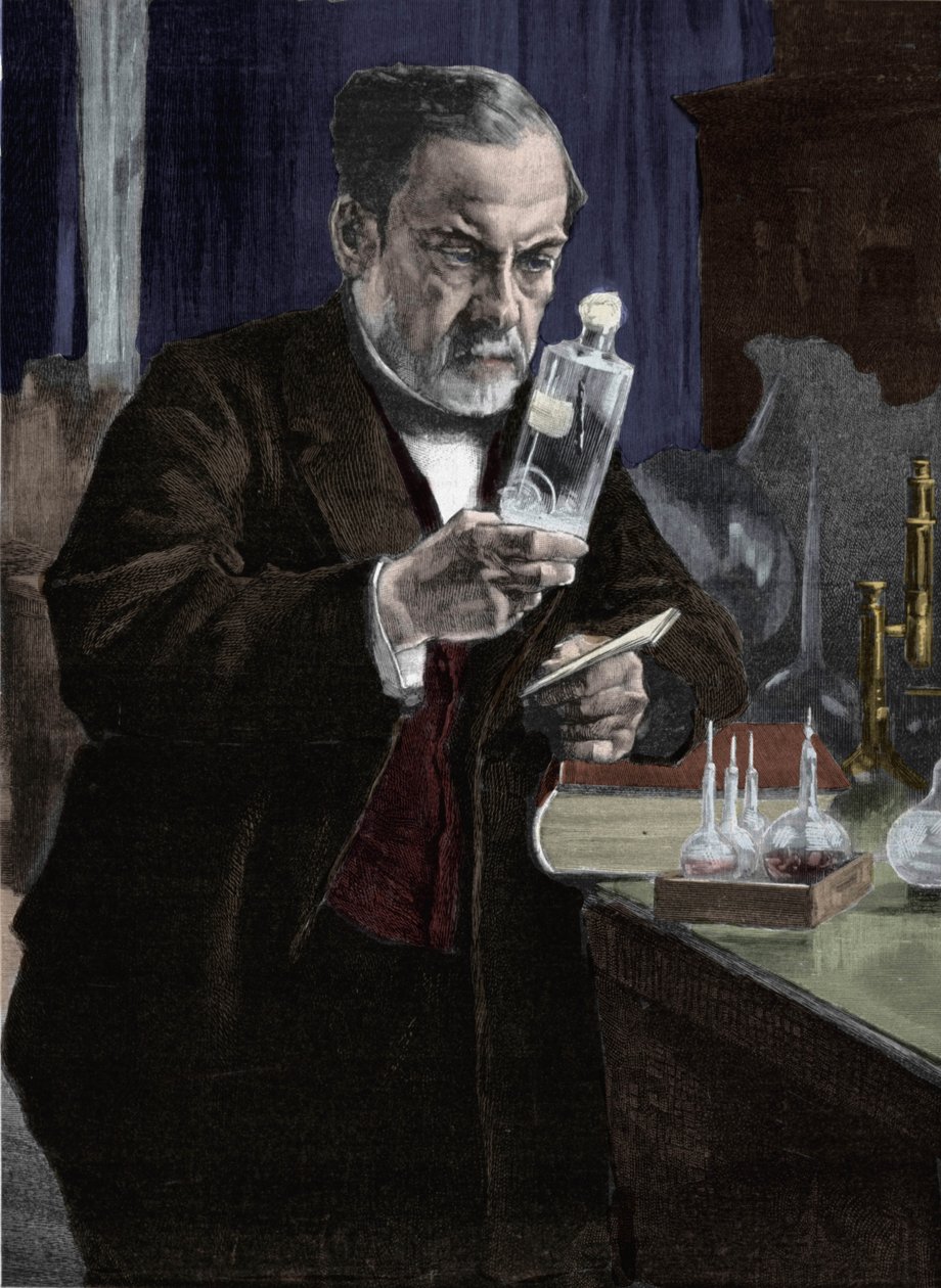Muotokuva Louis Pasteurista (1822-1895), ranskalaisesta kemististä ja biologista. Aristide Albert Gustaf Edelfeltin (1854-1905) maalauksesta Musee d