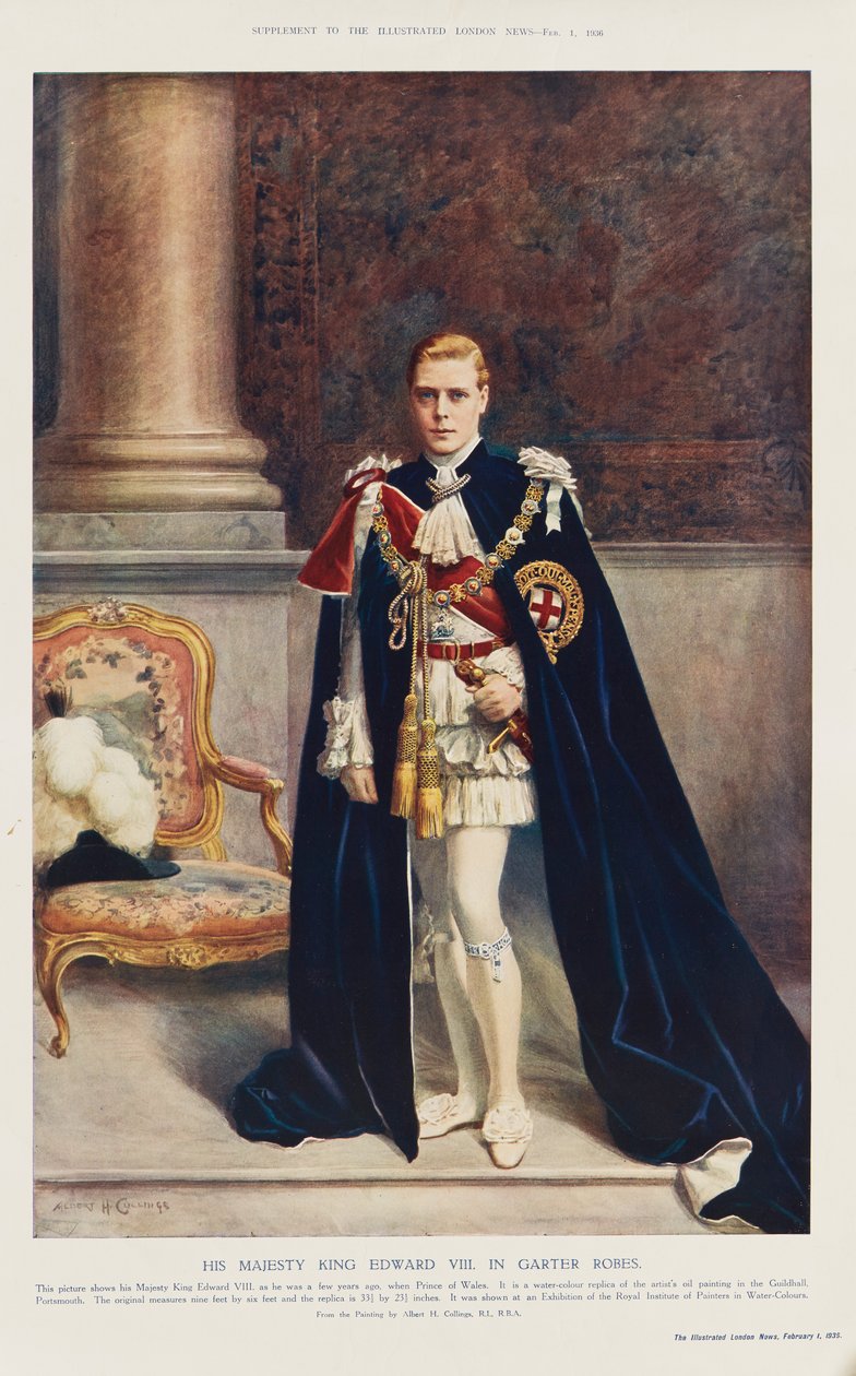 Kuningas Edward VIII Walesin prinssinä tekijältä Albert Henry (after) Collings