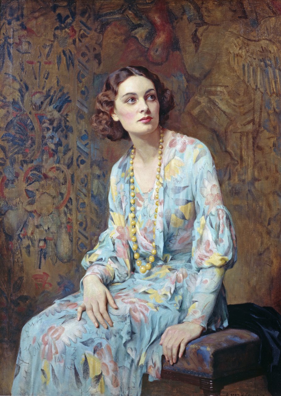 Naisen muotokuva (öljy kankaalle) tekijältä Albert Henry Collings