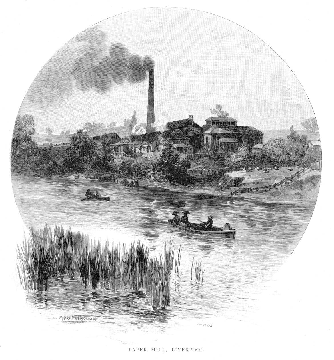 Paperitehdas, Liverpool, New South Wales, Australia, 1886. tekijältä Albert Henry Fullwood