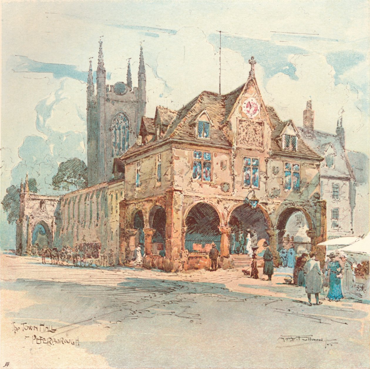 Kaupungintalo, Peterborough, 1909 tekijältä Albert Henry Fullwood