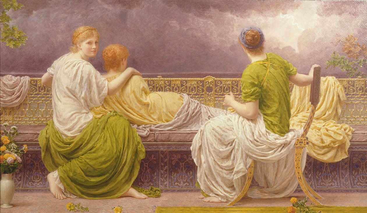 Huonekalut ja erilaiset esineet 1100- ja 1300-luvuilta tekijältä Albert Joseph Moore