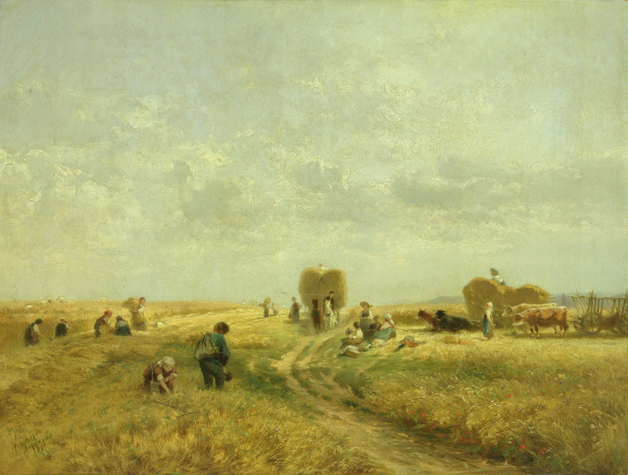 Sadonkorjuuaika, 1871 tekijältä Albert Kappis