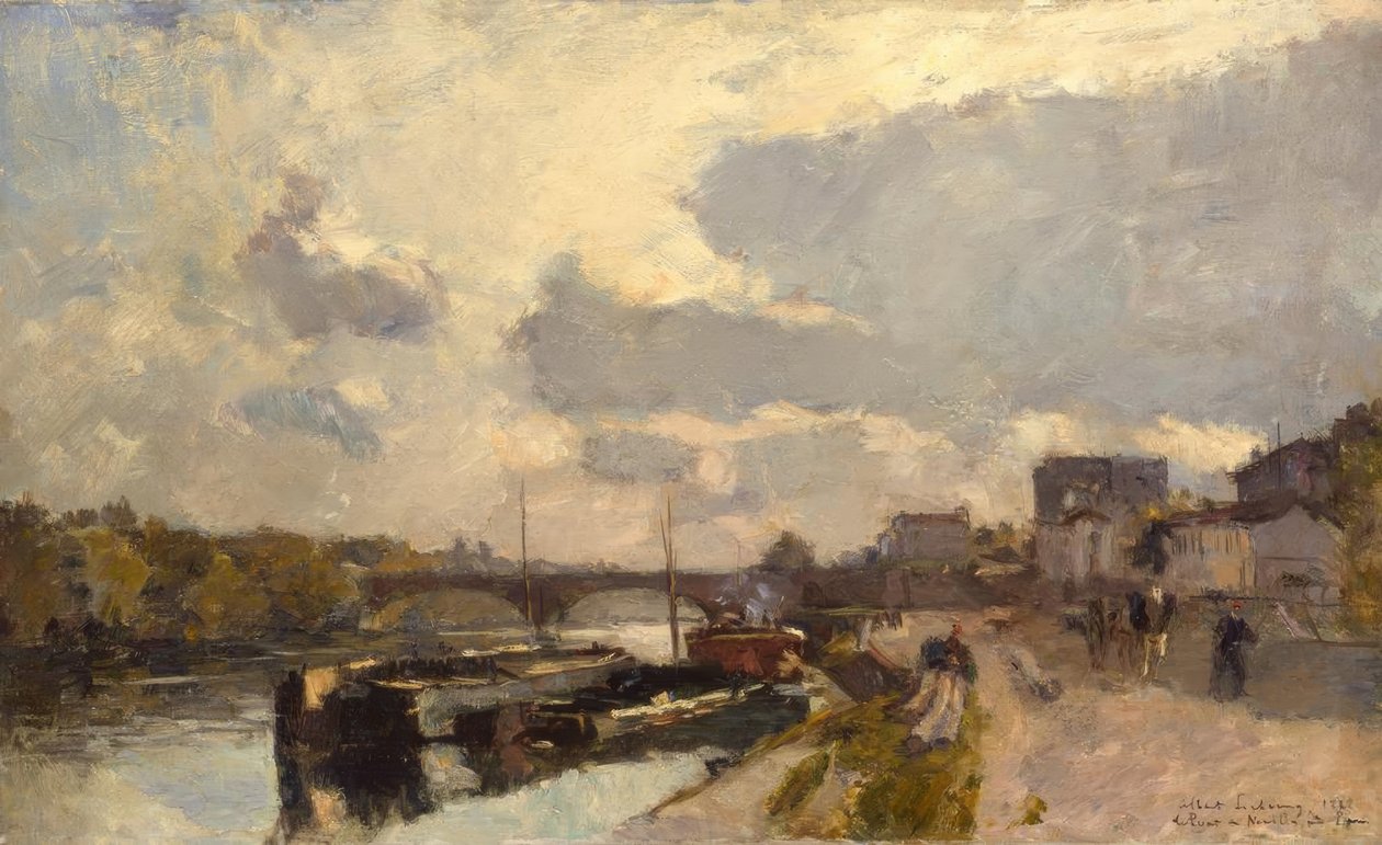 Le Pont de Neuilly, ennen Pariisia tekijältä Albert Lebourg