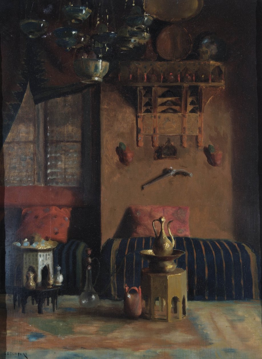 Sir Richard Burtonsin tupakointihuone, 1889 tekijältä Albert Letchford